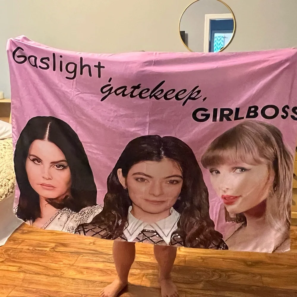 Last chance $5 Gaslight Gatekeep Girlboss tapestry